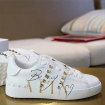 Be my love Rivet Letter Couple White Shoes