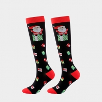Fashion Christmas Gift Box Printed Socks