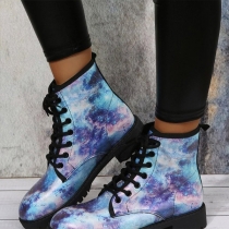 Colorful Starry Space Martin Boots Short Boots