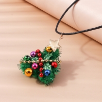 Fashion Christmas Tree Pendant Necklace