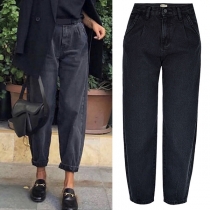 Street Fashion Denim Harem Pants