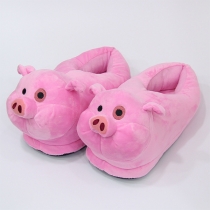 Cute Pig Shape Warm Cotton Slippers