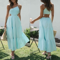 Fashion Cut Out Tiered Dress