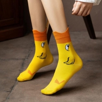6 pairs/set Funny Cartoon GO Duck Yellow Duck Socks