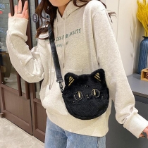 Furry Kitty Cat Shoulder Messenger Bag
