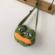 Cute Frog Plush Shoulder Bag
