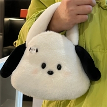 Cute Cartoon Puppy Plush Tote Bag