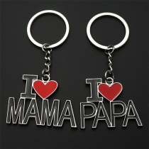 I LOVE MAMA-Pendant Keychain for Mother's Day Thanks Giving Days