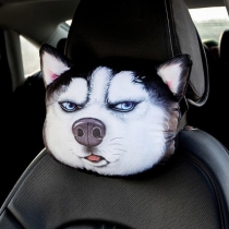 Cute Cat Husky Car Neck Protector Car Headrest
