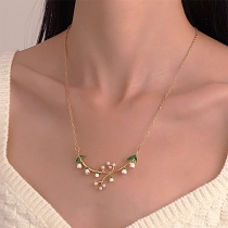 Fashion Bell orchid Pendant Necklace