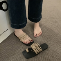 Flat Bottom Toe Thong Sandals and Slippers