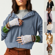 Street Fashion Long Sleeve Hoodied Sweatshirt Jacket