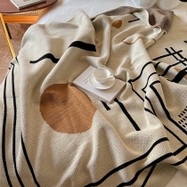 Comfy Printed Knitted Blanket