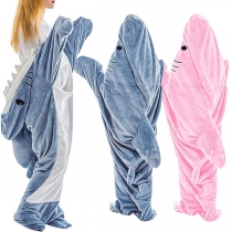 Shark Blanket - Plush Flannel Hooded Sweatshirt Sleeping Bag -Cozy and Comfortable Home Onesie