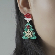 Fashion Christmas Tree Shape Earrings