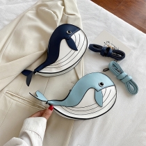 Cute Cartoon Little Whale Crossbody Bag