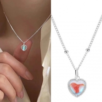 Fashion Heart Shape Pendant Necklace