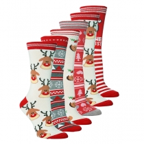 Fashion Printed Christmas Socks 2 Pair/Set