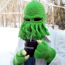 Funny Octopus Wool Knitted Hat
