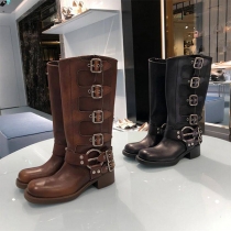 Thick Leg Boots with Large Camisole Punk Style Footwear