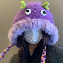 Cute Little Monster Warm Hat with Ear Protection
