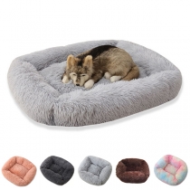 Fashion Solid Color Plush Thickened Bed for Pet