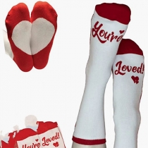 Cute YOU'RE LOVED Printed Socks-Perfect Gift Idea for Christmas, Valentine Day, Wedding and Anniversary