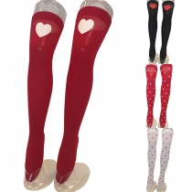 Romantic Heart Printed Socks-Perfect Valentines Gift-4 Pairs/Set