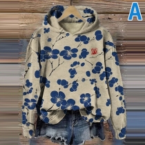 Loose Fit Traditional Chinese Painting Sweatshirt