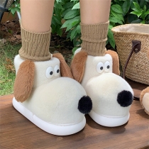 Three Dimensional Plush Dog Warm Cotton Boots