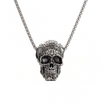 Stainless Steel Pendant Punk Skull Pendant Necklace