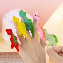 10 Pieces/set Dinosaur Finger Slingshot Fun Stress Reducing Toy