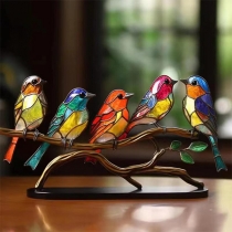 Colorful Metal Bird Ornaments Home Decoration