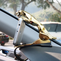 2 Pieces/set Universal Car Leopard Bracket: Multi-functional Dashboard Snap-on Navigation Rack Ornament and Mobile Phone Holder