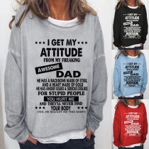 Funny Angry Dad Loose and Comfortable Pullover