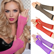 Fashion Elastic Mesh-net Lace Gloves