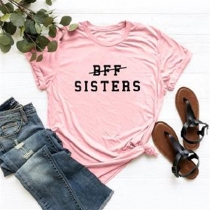 Round Neck Casual Women's T-Shirt: From BFF to Sister