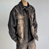 Retro Loose Workwear Denim Jacket