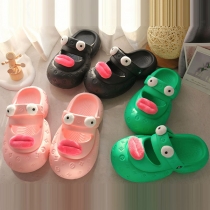 Funny Thick-Soled Slippers with Sausage Mouth Design