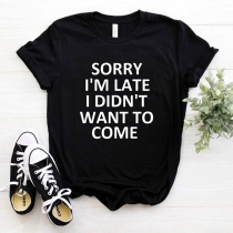 Funny 'Sorry' Casual Short-Sleeve T-Shirt