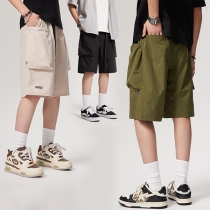 Casual Side Patch Pockets Shorts for Men
