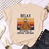 Funny Meditating Sloth T-shirt