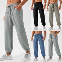 Comfy Men's Breathable Quick-Dry Nylon Athletic Pants - Loose Fit Joggers for Running & Workout