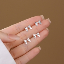 Fashion Bowknot S925 Silver Earrings