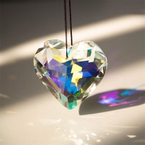 Colorful Crystal Suncatcher Pendant: Rainbow Prism Light Catcher for Sun Lovers