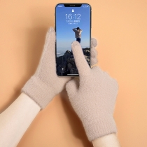 Fashion Plush Touchscreen Gloves for Women