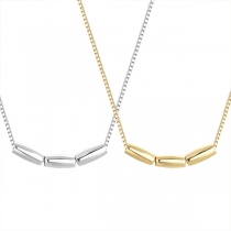 Fashion Bead Pendant S925 Silver Necklace