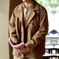 Corduroy Blazer: French-Inspired Retro Casual