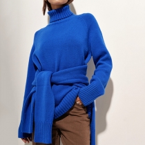 Solid Color Versatile Raglan Sleeve Sweater