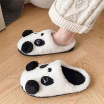 Cute Panda Shape Warm Plush Slipper